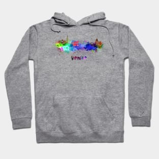 Venice skyline in watercolor Hoodie